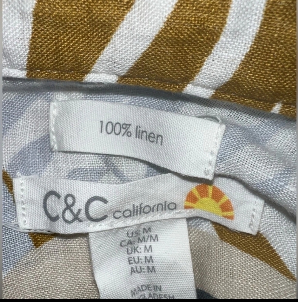 C&C California 100% Linen Shirt - Picture 2 of 3